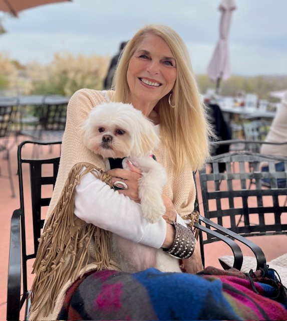 Andrea Lenzen and Hannah her dog